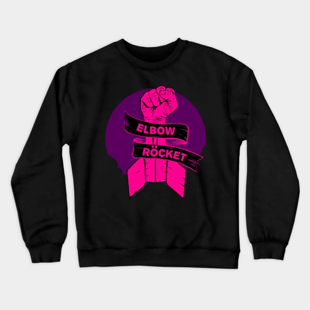 Elbow Rocket Crewneck Sweatshirt by garzaanita